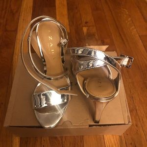 Zara Silver Heel Sandal